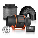 Spider Farmer® 150mm 600m3/h ventilators + filtrs / ar temperatūras kontroli