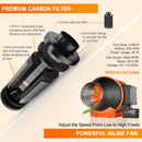 Spider Farmer® 100mm 350m3/h ventilators + filtrs / ar temperatūras kontroli