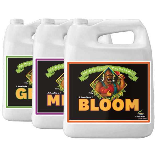 Advanced Nutrients pH Perfect Grow Micro Bloom komplekts 3x500ml, 3x1L, 3x4L, 3x10L