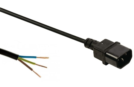 Strāvas kabelis IEC C14 3x1,5mm / 3m