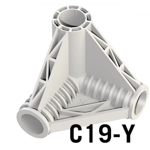 C19-Y stūra 3x19mm / stūra polu savienotājs