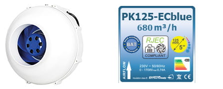 PK125-ECBLUE 125mm 680m3/h