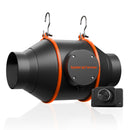 Spider Farmer® 100 mm kanāla ventilators ar ātruma regulatoru