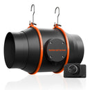 Spider Farmer® 150 mm kanāla ventilators ar ātruma regulatoru