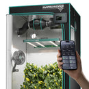 Mars Hydro FC 3000 + 100x100x180cm + 100mm 350m3/h ventilators + filtrs - ar temperatūras kontroli / sistēmas bāzi