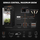 Spider Farmer® SF2000 LED 200W 120x60x180cm / audzēšanas komplekts