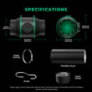 Mars Hydro iFresh 150mm Smart ventilators + filtrs + piederumi / ar ventilatoru. ātruma regulators