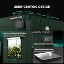 Mars Hydro FC 1500-EVO + 70x70x160 cm nojume + iFresh ventilācijas sistēma + piederumi / audzēšanas komplekts