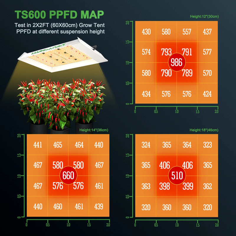 Mars Hydro TS600 100W 60x60x140cm / augšanas komplekts