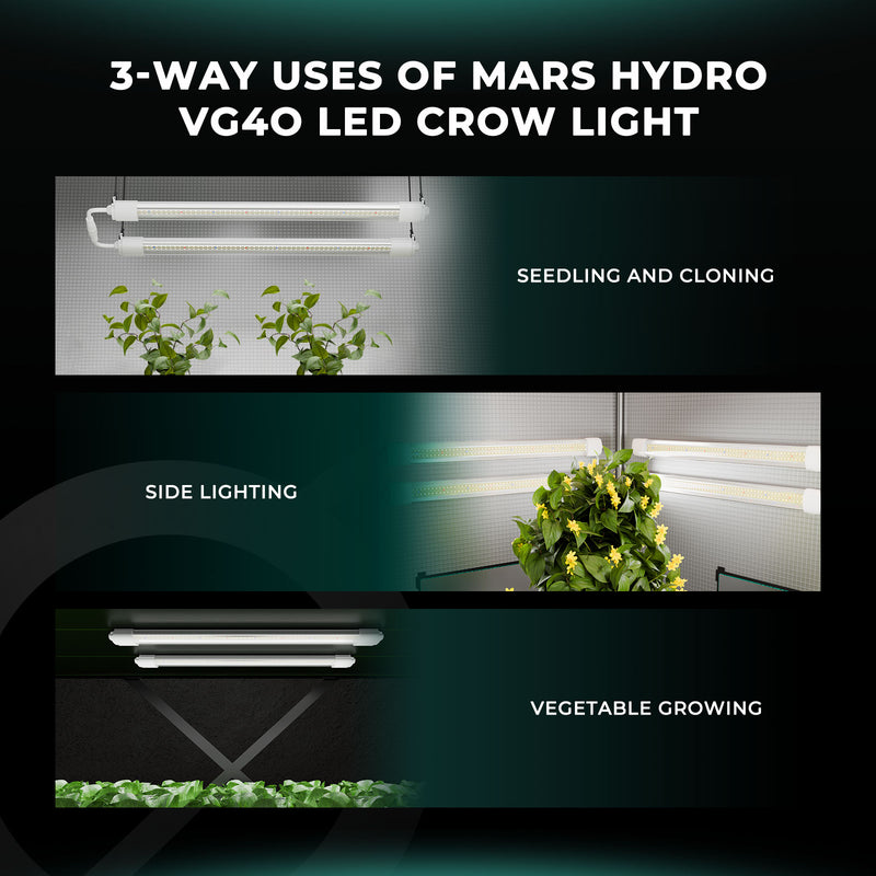 Mars Hydro VG40 40W LED T5 auginimo lempos skirtos vegetacijos ir daigų etapams