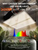 Spider Farmer® SF2000 LED 200W 120x60x180cm / audzēšanas komplekts