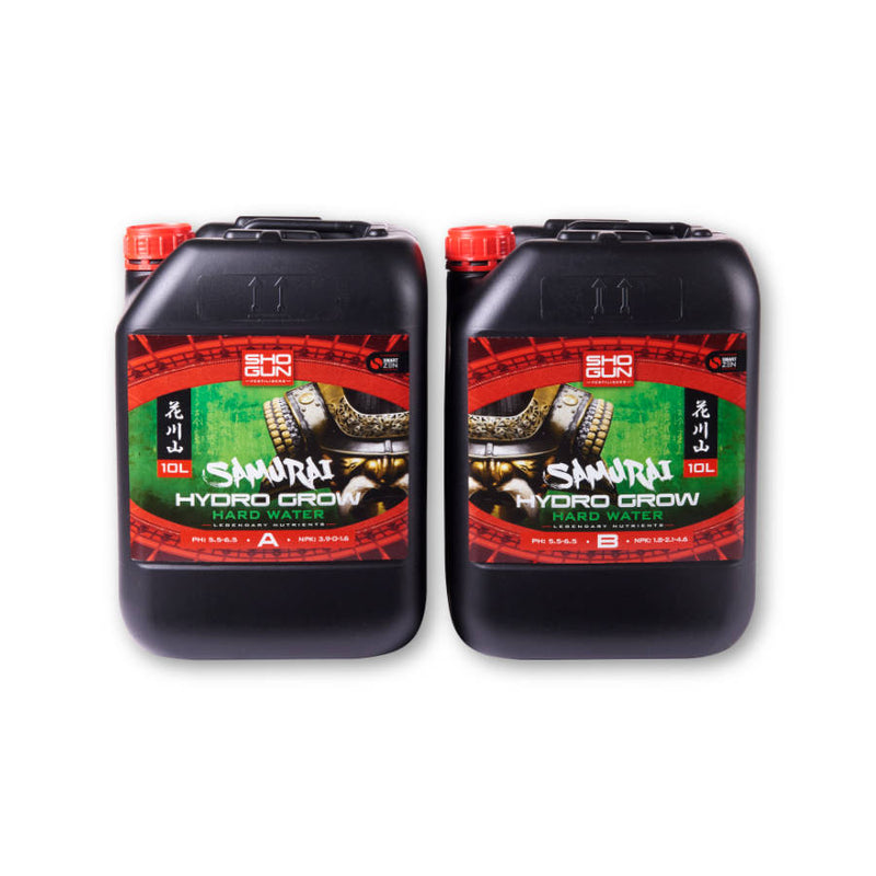 Shogun Fertilizers Samurai Hydro Grow 2x1L, 2x5L, 2x10L (A&B) cietais ūdens