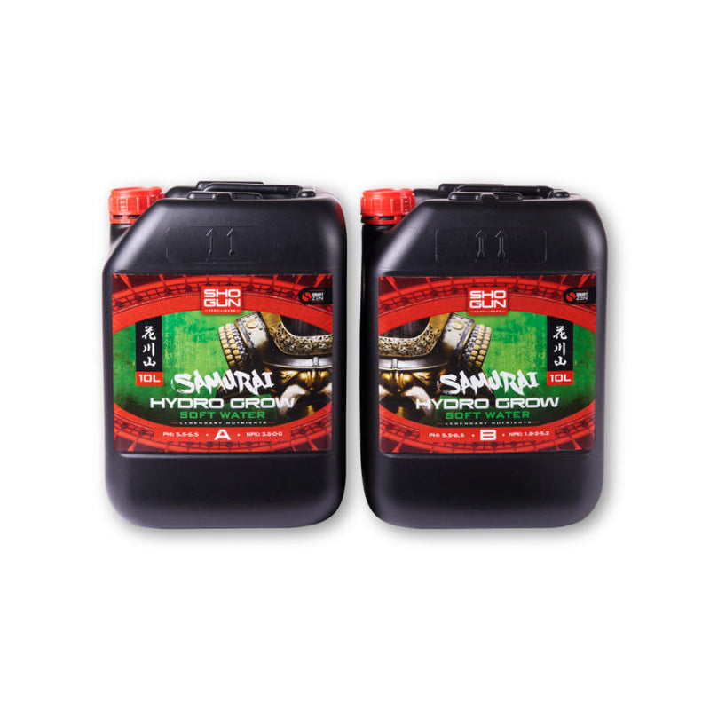 Shogun Fertilizers Samurai Hydro Grow 2x1L, 2x5L, 2x10L (A&B) mīksts ūdens