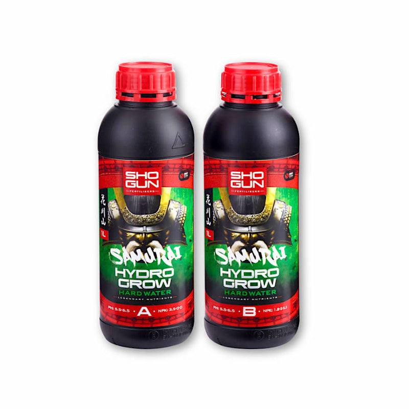 Shogun Fertilizers Samurai Hydro Grow 2x1L, 2x5L, 2x10L (A&B) cietais ūdens