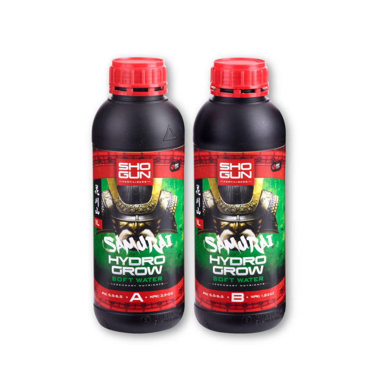 Shogun Fertilizers Samurai Hydro Grow 2x1L, 2x5L, 2x10L (A&B) mīksts ūdens