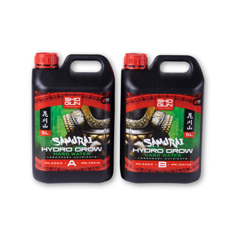 Shogun Fertilizers Samurai Hydro Grow 2x1L, 2x5L, 2x10L (A&B) cietais ūdens