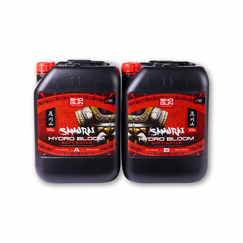 Shogun Fertilizers Samurai Hydro Bloom 2x1L, 2x5L, 2x10L (A&B) mīksts ūdens