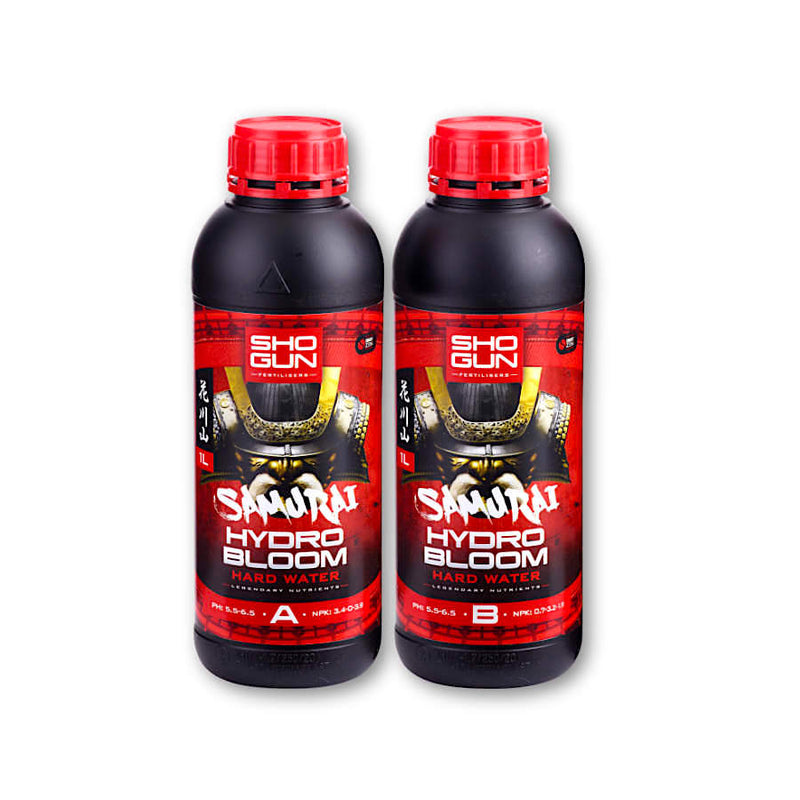 Shogun Fertilizers Samurai Hydro Bloom 2x1L, 2x5L, 2x10L (A&B) cietais ūdens