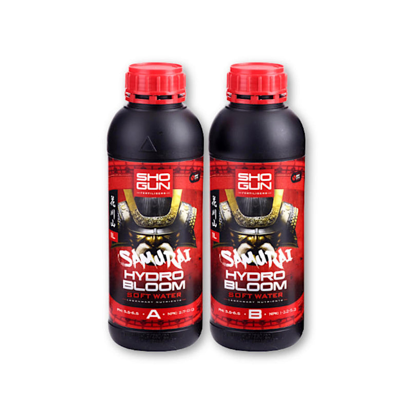 Shogun Fertilizers Samurai Hydro Bloom 2x1L, 2x5L, 2x10L (A&B) mīksts ūdens