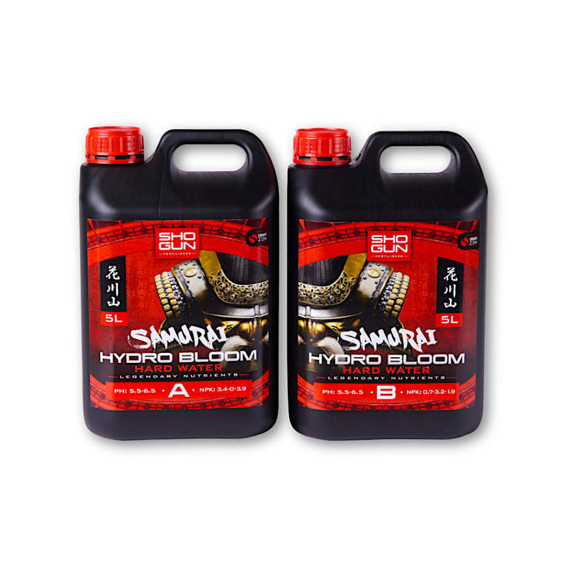 Shogun Fertilizers Samurai Hydro Bloom 2x1L, 2x5L, 2x10L (A&B) cietais ūdens