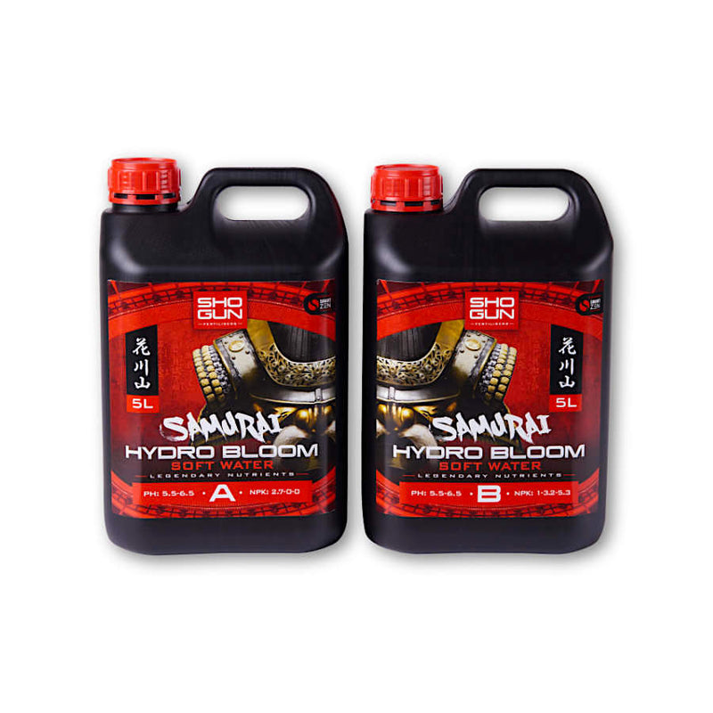 Shogun Fertilizers Samurai Hydro Bloom 2x1L, 2x5L, 2x10L (A&B) mīksts ūdens