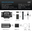Ac Infinity 150mm 690m3/h ventilators + filtrs / ar ventilatoru. ātruma regulators