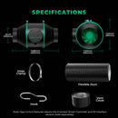 Mars Hydro iFresh 100mm Smart ventilators + filtrs + piederumi / ar ventilatoru. ātruma regulators