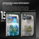 Mars Hydro iFresh 150mm Smart ventilators + filtrs + piederumi / ar ventilatoru. ātruma regulators