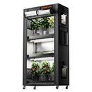 Spider Farmer 120 W LED + 70x35x150 cm 4 lygių auginimo lentyna su tentu / daiginimo ir auginių įšaknijimo rinkinys