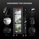 Spider Farmer 60 W LED + 40x30x120 cm 4 lygių auginimo lentyna su tentu / daiginimo ir auginių įšaknijimo rinkinys
