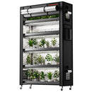 Spider Farmer 250 W LED + 110x40x180 cm 6 aukštų lentyna su tentu / daiginimo ir auginimo rinkinys