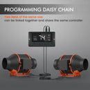 Spider Farmer® 100mm 350m3/h ventilators + filtrs / ar temperatūras kontroli