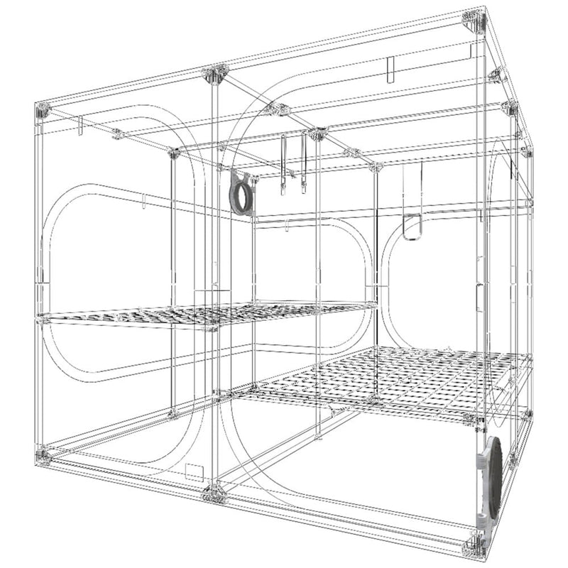 Secret Jardin Dark Room DR240 237x237x200cm / profesionāla augšanas telts
