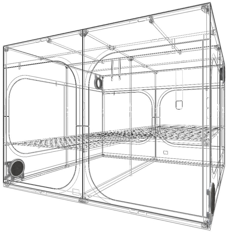Secret Jardin Dark Room DR300 297x297x217cm / profesionāla augšanas telts